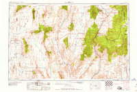 Caliente 1959 topographic map preview