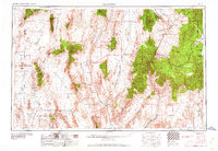 Caliente 1959 topographic map preview