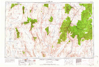 Caliente 1954 topographic map preview