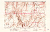 Caliente 1954 topographic map preview