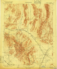 Las Vegas 1908 topographic map thumbnail