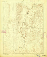 Pioche 1885 topographic map preview