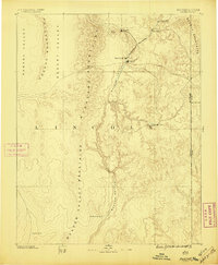 Pioche 1886 topographic map preview
