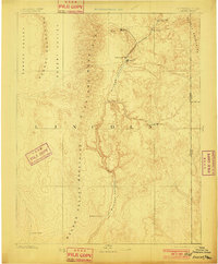 Pioche 1885 topographic map preview