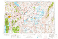 Reno 1957 topographic map thumbnail