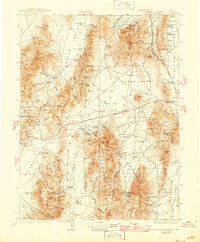 Roberts Mountains 1929 topographic map thumbnail