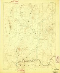 Saint Thomas 1893 topographic map thumbnail