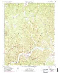 Alley Spring 1965 topographic map thumbnail