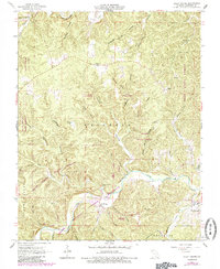 Alley Spring 1965 topographic map thumbnail