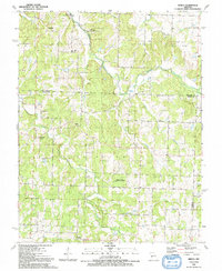 Arnica 1991 topographic map thumbnail