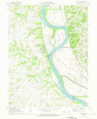 Arrow Rock 1971 topographic map thumbnail