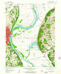 Atchison East 1960 topographic map thumbnail