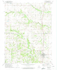 Auxvasse 1972 topographic map thumbnail