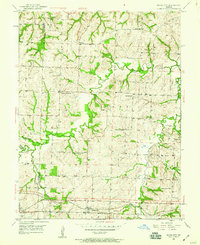Bates City 1950 topographic map thumbnail