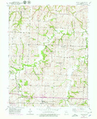 Bates City 1950 topographic map thumbnail
