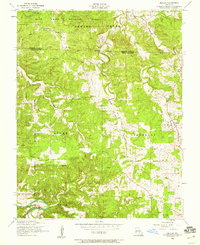 Beulah 1954 topographic map thumbnail