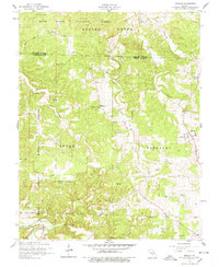 Beulah 1954 topographic map thumbnail
