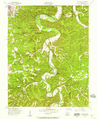 Big Piney 1954 topographic map thumbnail