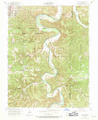 Big Piney 1954 topographic map thumbnail