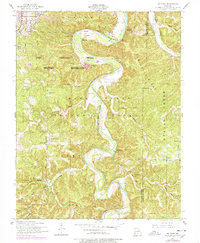 Big Piney 1954 topographic map preview