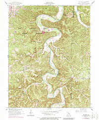 Big Piney 1954 topographic map thumbnail