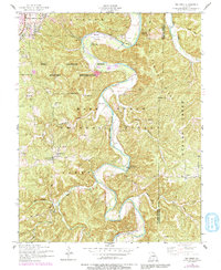 Big Piney 1954 topographic map preview