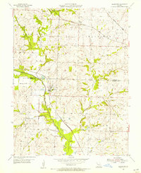 Blairstown 1955 topographic map thumbnail