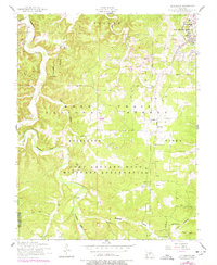 Bloodland 1954 topographic map thumbnail