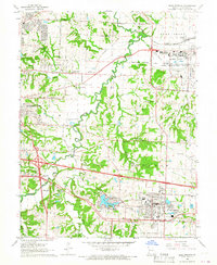 Blue Springs 1965 topographic map thumbnail