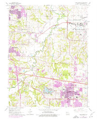 Blue Springs 1965 topographic map thumbnail