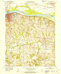 Boonville 1952 topographic map thumbnail