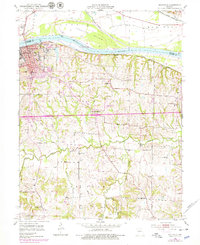 Boonville 1952 topographic map thumbnail