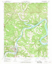 Branson 1956 topographic map thumbnail