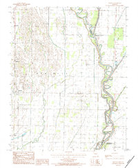 Broseley 1984 topographic map thumbnail