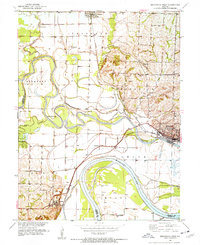 Brunswick West 1951 topographic map thumbnail