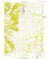 Burtville 1955 topographic map thumbnail