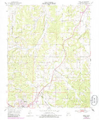Cabool NE 1951 topographic map thumbnail
