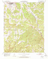 Cabool SE 1951 topographic map thumbnail
