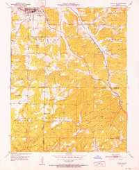 Cabool SE 1951 topographic map thumbnail