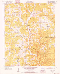 Cabool SW 1950 topographic map thumbnail