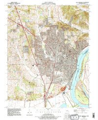 Cape Girardeau 1993 topographic map thumbnail