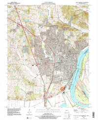 Cape Girardeau 1993 topographic map thumbnail
