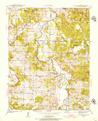 Caplinger Mills 1939 topographic map thumbnail