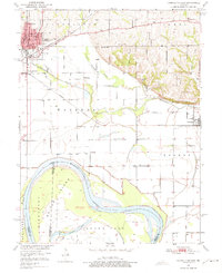 Carrollton East 1951 topographic map preview