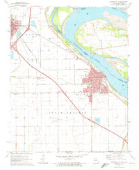 Caruthersville 1971 topographic map thumbnail