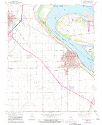 Caruthersville 1971 topographic map thumbnail