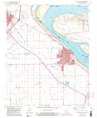 Caruthersville 1971 topographic map thumbnail
