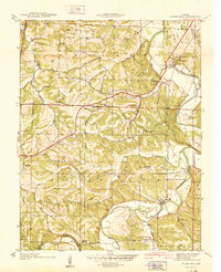 Cedar Hill 1938 topographic map thumbnail
