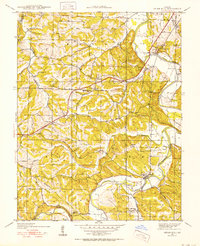Cedar Hill 1938 topographic map thumbnail