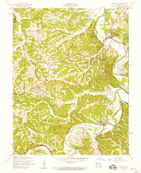 Cedar Hill 1954 topographic map thumbnail